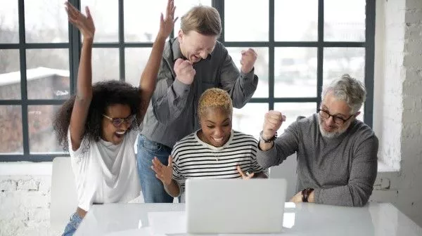 Free-to-use photo by Andrea Piacquadio from Pexel Photo of successfully engaged employees
